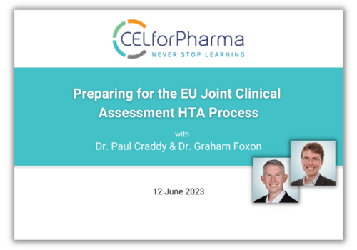 Webinar Preparing for the EU Joint Clinical Assessment HTA Process