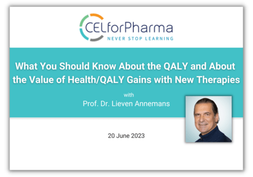 Webinar What You Should Know About the QALY and About the Value of HealthQALY Gains with New Therapies