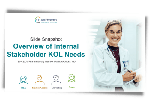e-Booklet Overview of Internal Stakeholder KOL Needs