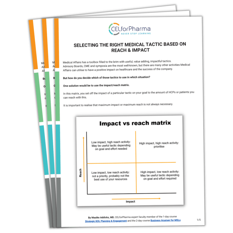 Download: Selecting the right MSL tactics based on Reach & Impact